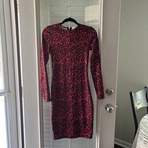 By Egreis Dress Leopard Print Small Retro